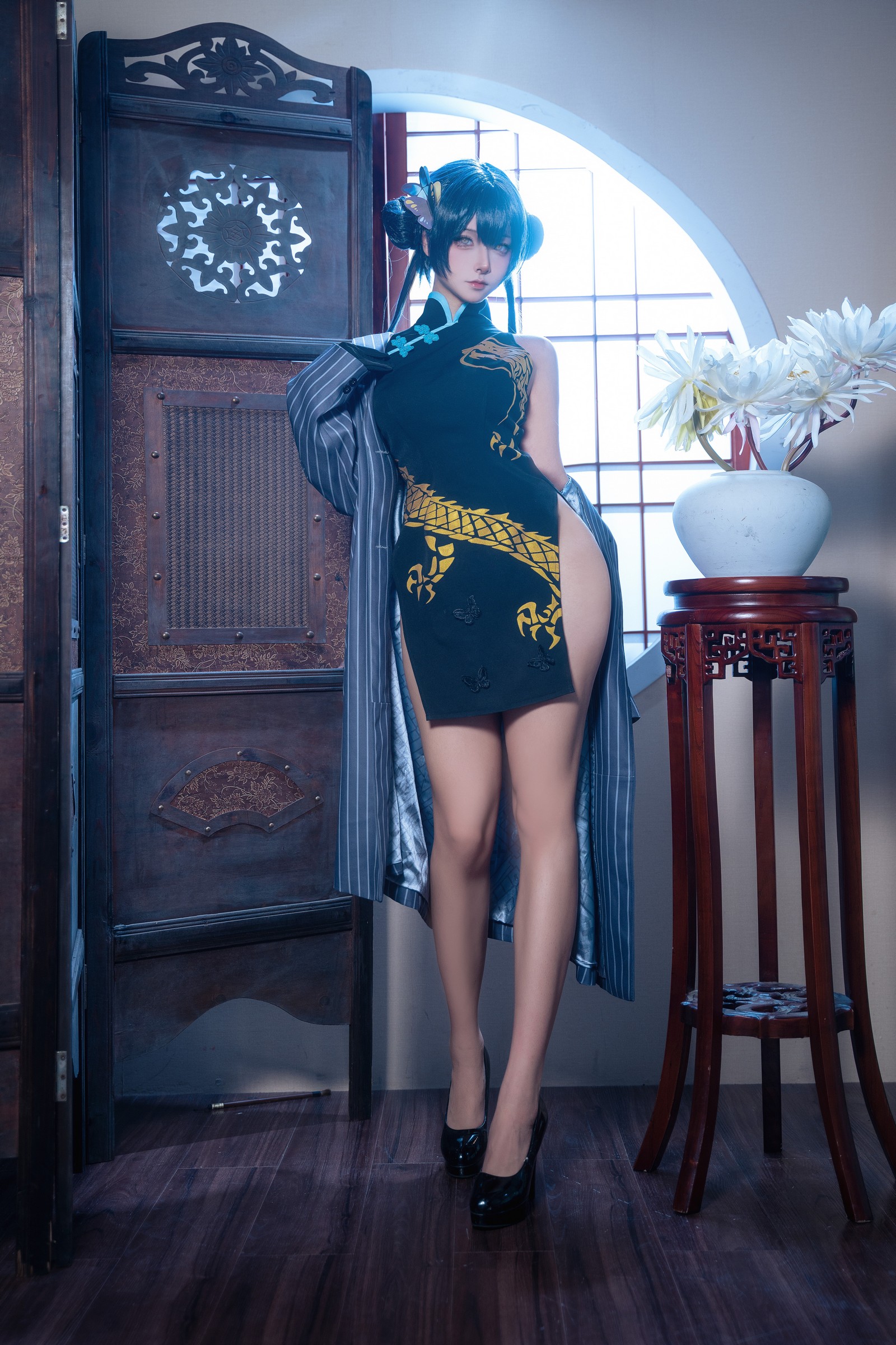 Seya-狮砸 – 蔚蓝档案 妃咲 旗袍 Cos 高清写真（12P-138.2MB）插图7