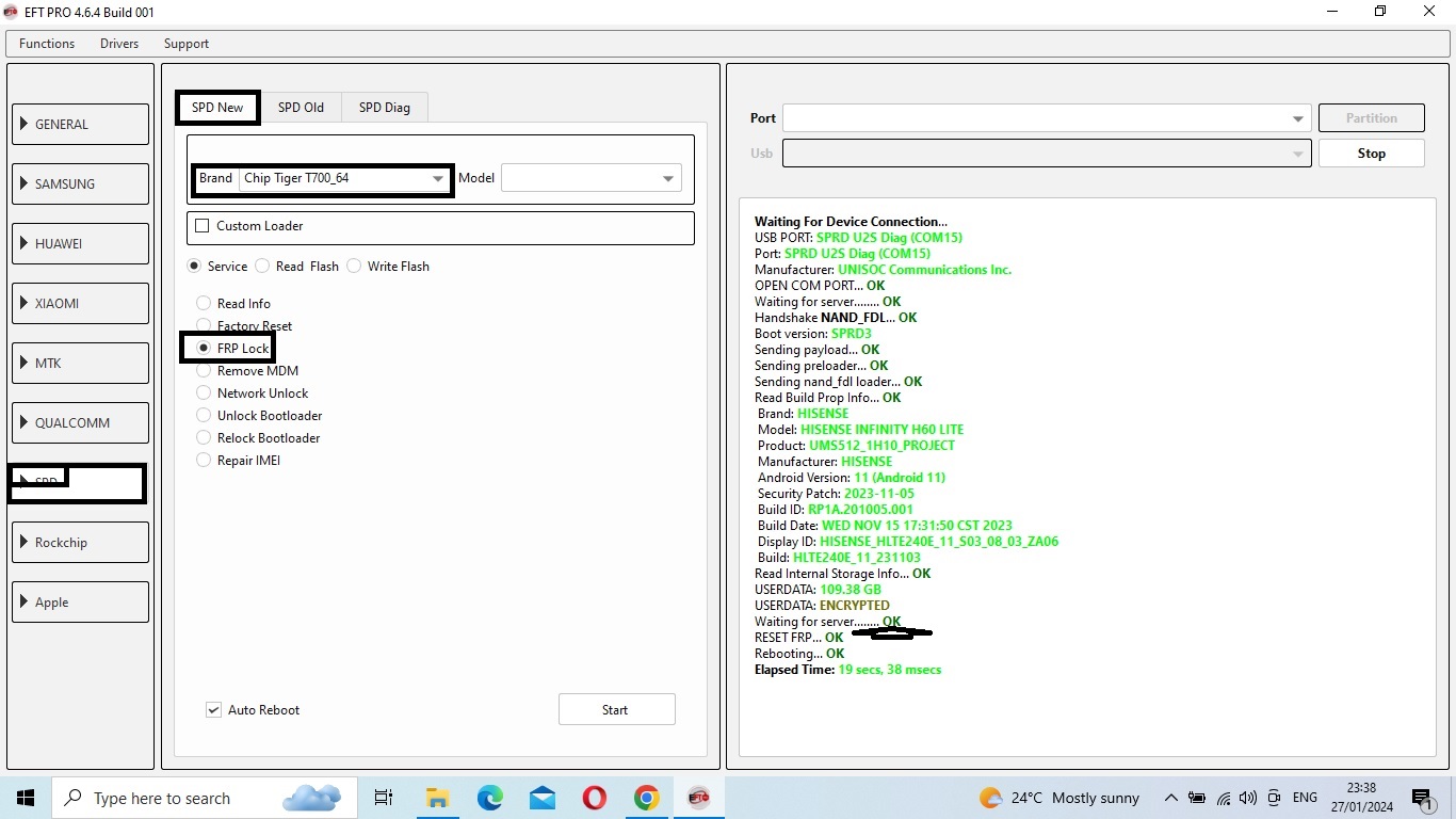 Hisense HLTE240 E Frp Done