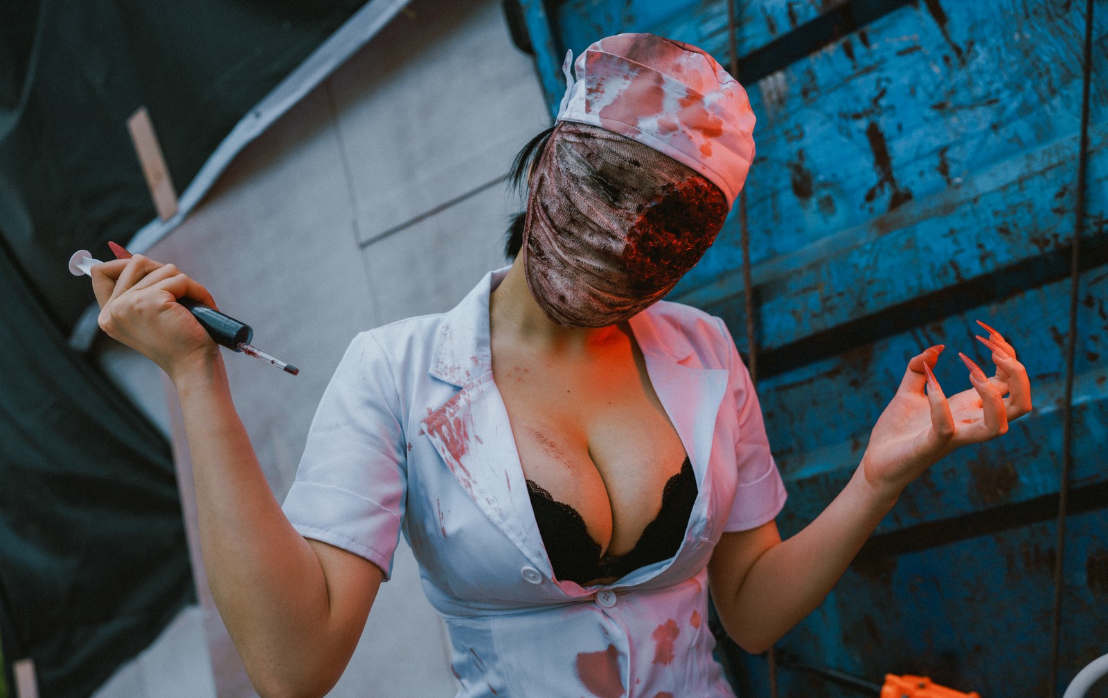 兔胖胖min – 寂静岭 丧尸护士 Cosplay 高清写真集（41P-249MB）恐怖题材插图2