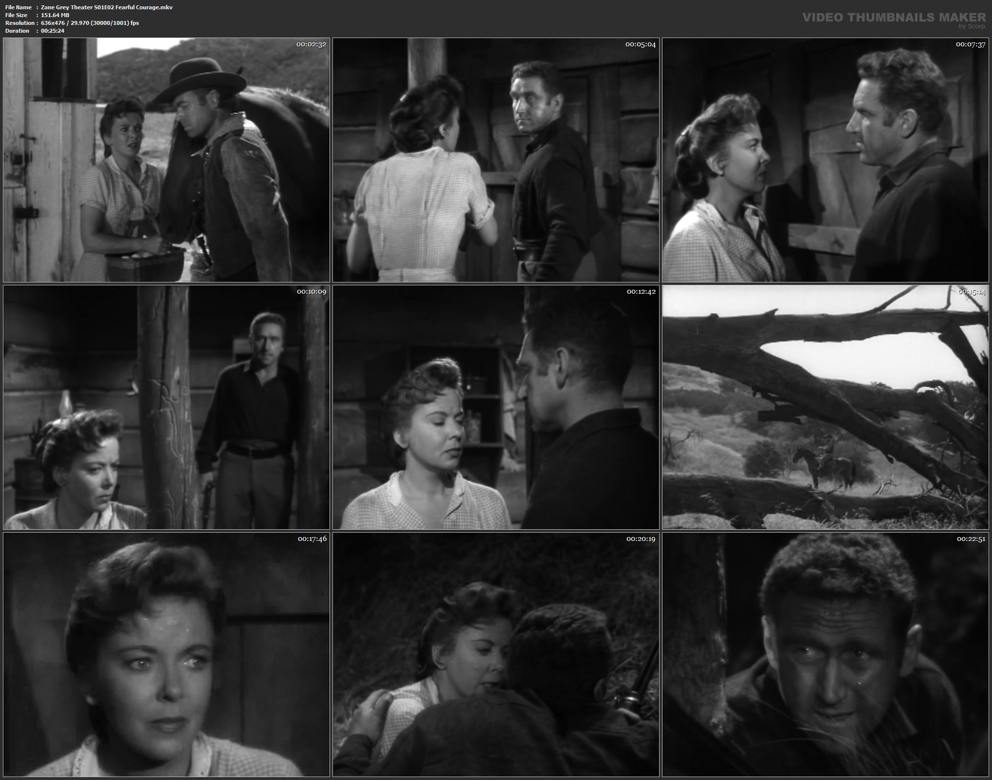 Zane Grey Theater S01 E02 Fearful Courage mkv — Postimages