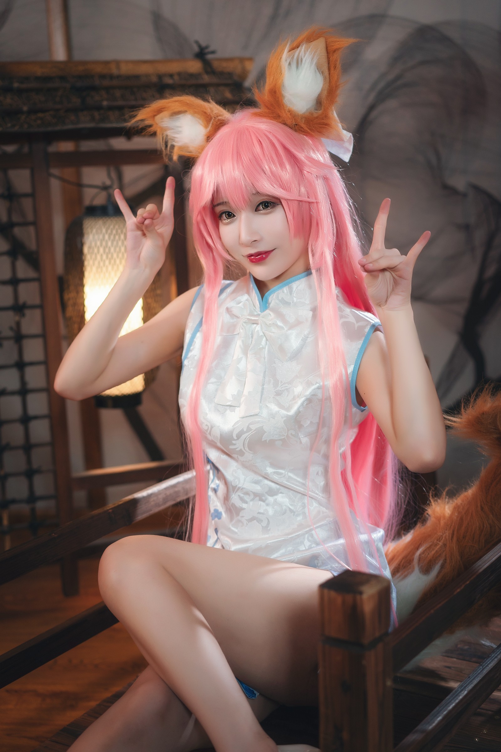 w百合欧皇子w 小玉旗袍写真集 – 中式旗袍COS 高清美图 [20P-174MB]插图4