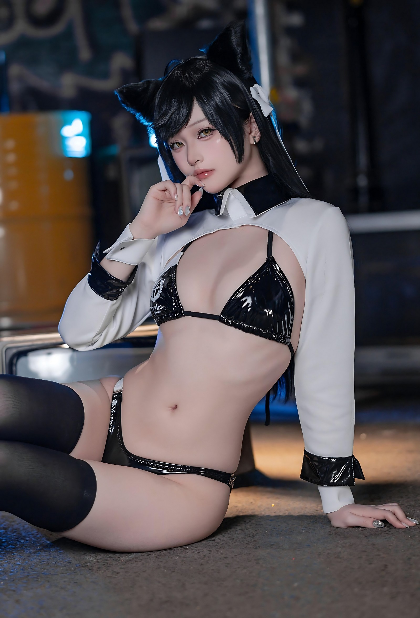 屿鱼 Yuyu 碧蓝航线 爱宕 赛车服 Cosplay 写真图集（114P｜142MB）插图