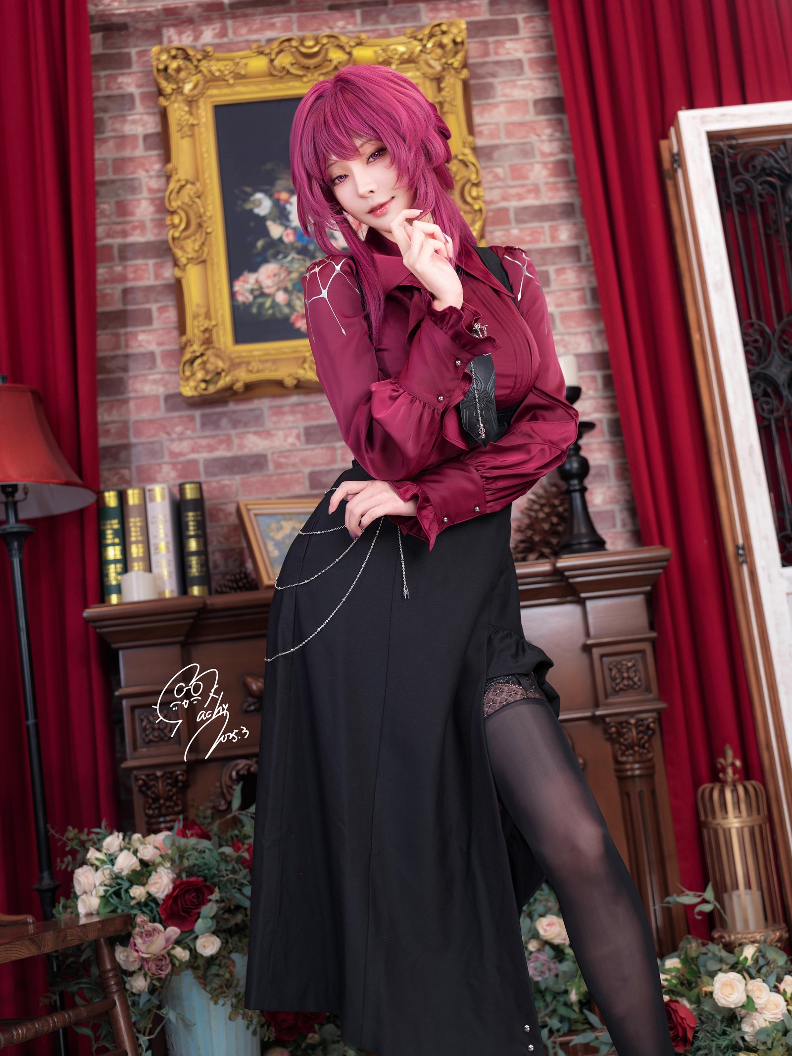 Machi马吉 Kafka 卡芙卡Cosplay写真合集｜魅惑风高清套图（68P-238.2M）插图4