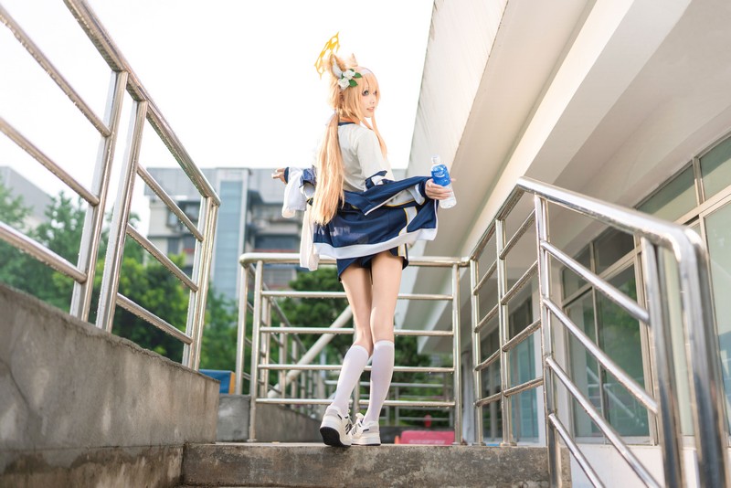艾西Aiwest 碧蓝档案伊落玛丽体操服Cosplay写真图集 高清美图 44P (178MB)插图5