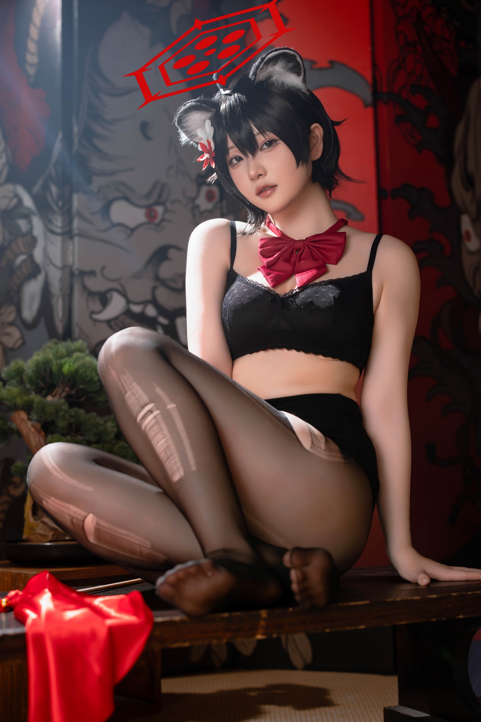 屿鱼 Yuyu 蔚蓝档案 春日椿 导游主题 Cosplay 写真集（55P｜156MB）插图