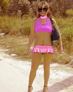 Andrea pink dressed whore