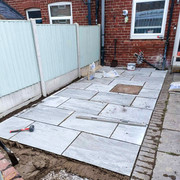 After: fencing and decking