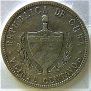 20 centavos. Cuba. 1915. Arriando la bandera amarilla. P1190032-2