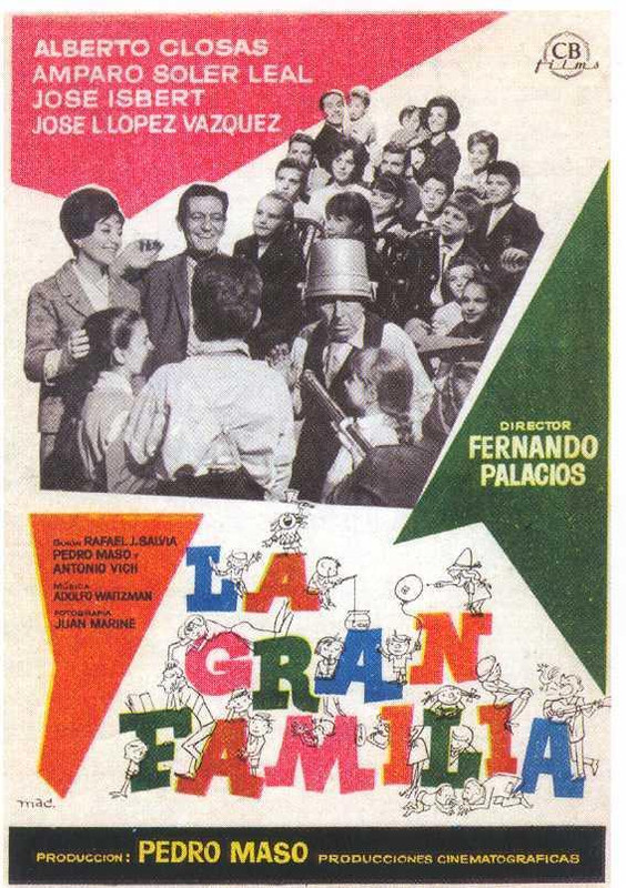 REESTRENO EN CINES DE LA PELÍCULA “LA GRAN FAMILIA” CON ALBERTO CLOSAS Y JOSÉ ISBERT