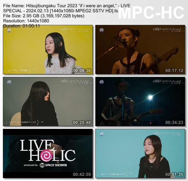 [TV-Variety] 羊文学 Tour 2023 “if i were an angel,” – LIVE SPECIAL (SSTV 2024.02.13)