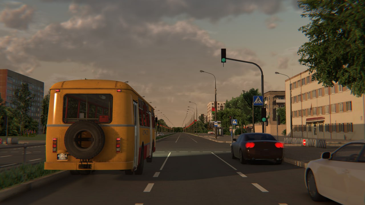 ЛиАЗ-677М на карте Борисов