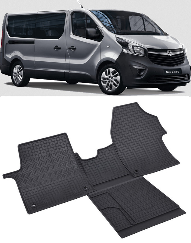Set 4 covorase Opel Vivaro 2M 2020- Lux + Tunelprezent, din cauciuc 100%, compatibile cu autoturismul OPEL Vivaro