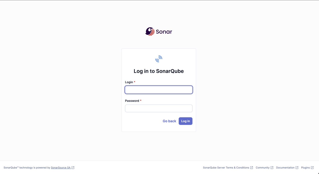 SonarQube dashboard