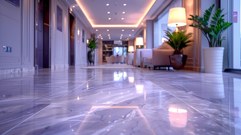Epoxy flake flooring