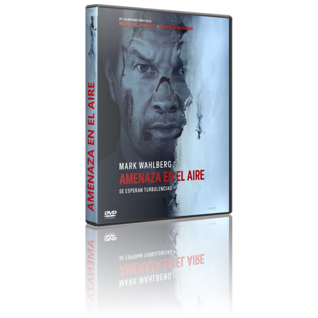 Portada - Amenaza en el Aire (Flight Risk) [DVD9 Custom][Pal][Cast/Ing/Fra/Lat][Sub:Varios][Thriller/Acción][2025]