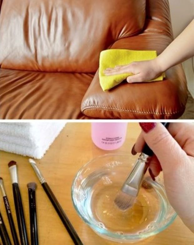 Čišćenje nameštaja i četkica natopljena kokosovim uljem