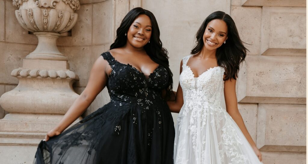 Black and White Weddings Gowns that Make a Statement