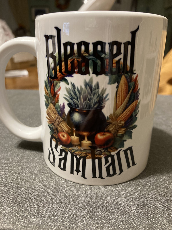 handcrafted Samhain mug
