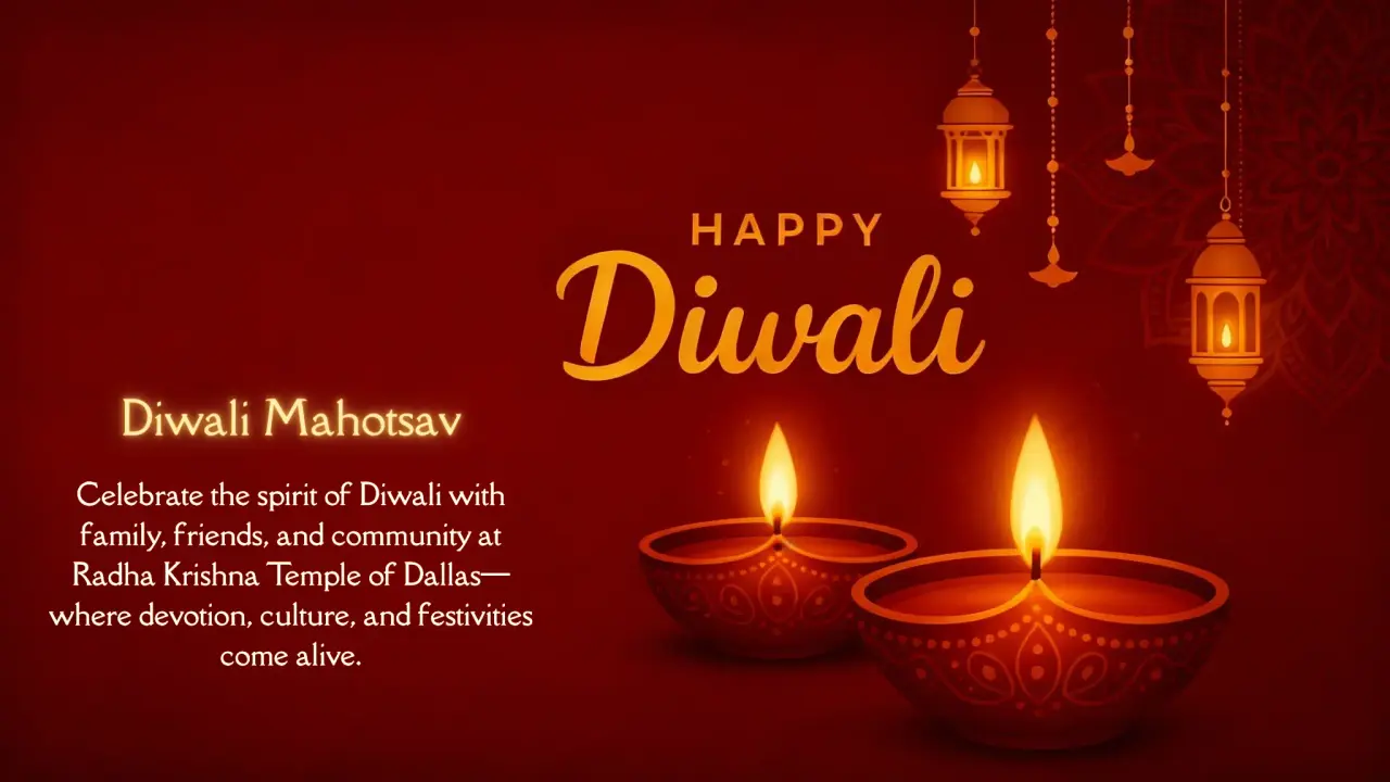 Celebrate the Spirit of Diwali at Radha Krishna Temple of Dallas