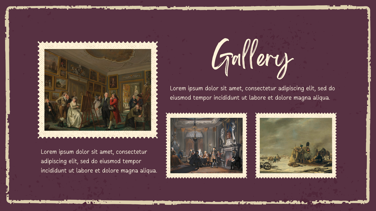 Green and Beige Illustrative Museum of History Presentation