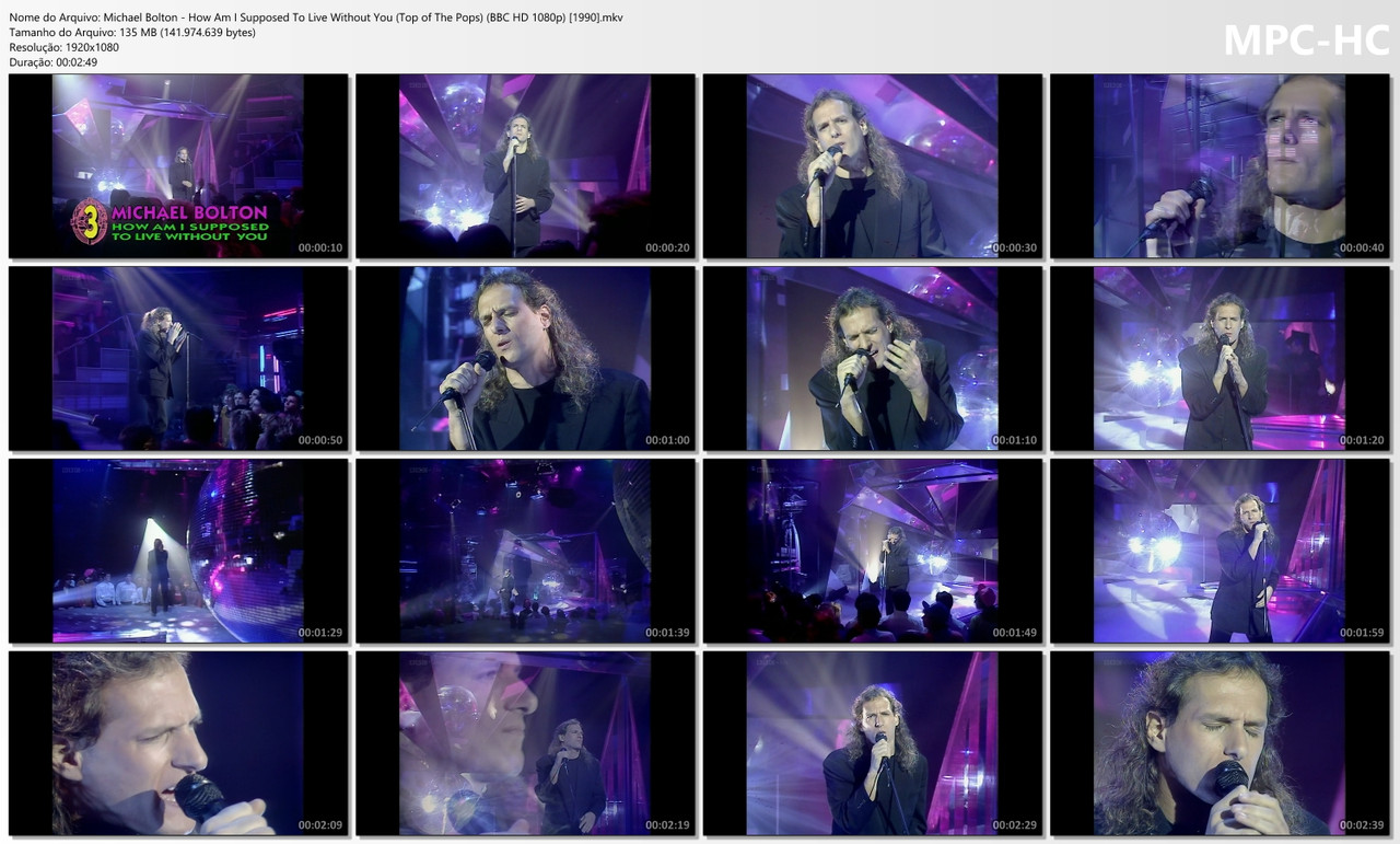 Michael Bolton - How Am I Supposed To Live Without You (Top of The Pops) (BBC HD 1080p) [01.03.1990]