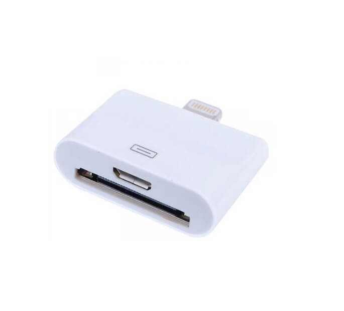 Adaptador de 8 pines (Lightning) a 30 pines (iPhone 4).