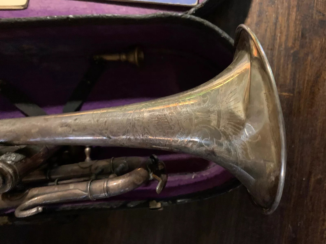 Carl Fischer’s American Model Silver Plated Cornet (5)