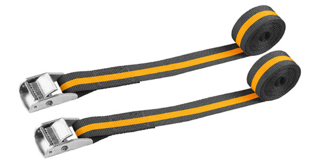 Tolsen Industrial Tie Down Ratchet Straps 2 x 2.5m 100kg Car Roof Rack Lashing Straps