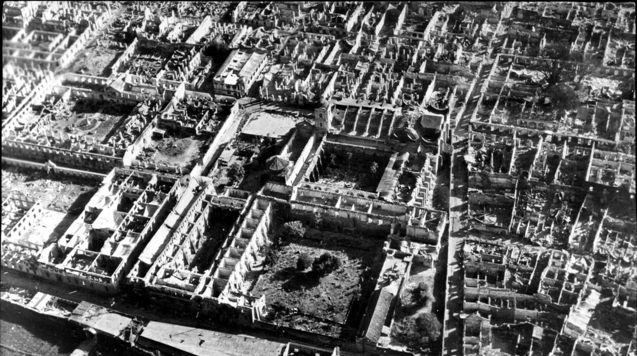 Manila destruida, en 1945