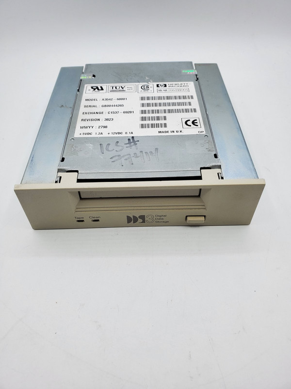 HP A3542-60001 SCSI SURESTORE DDS TAPE DRIVE 12/24GB DDS3 HP A3542-60001 SCSI SURESTORE DDS TAPE DRIVE 12/24GB DDS3