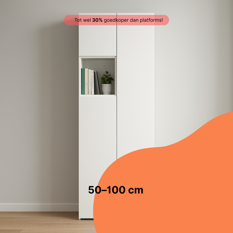 IKEA PAX kast — 2 elementen, inclusief kastinzetten en deuren, professioneel gemonteerd
