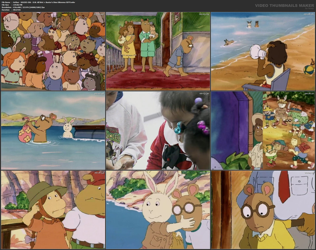 Arthur - S01E05-E06 - D.W. All Wet   Buster's Dino Dilemma SDTV.mkv