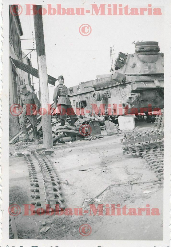 Frankreich Camiers Bahnhof zerstörte Panzerkampfwagen III für Pa