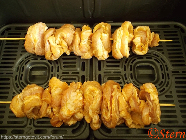 Шашлык из подчерёвка в аэрогриле