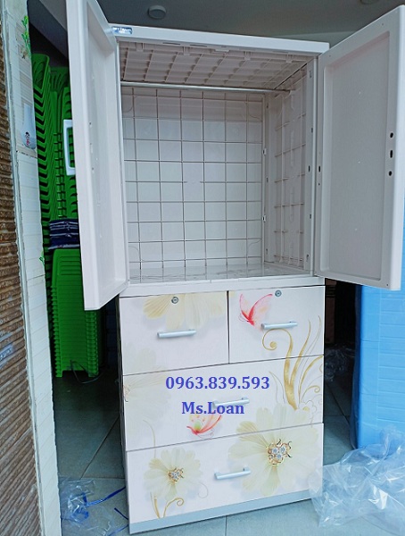 HCM - Tủ nhựa có cánh treo quần áo tiện lợi, tủ nhựa giá rẻ hcm / 0963.839.593 ms.loan Tu-nhua-2-canh
