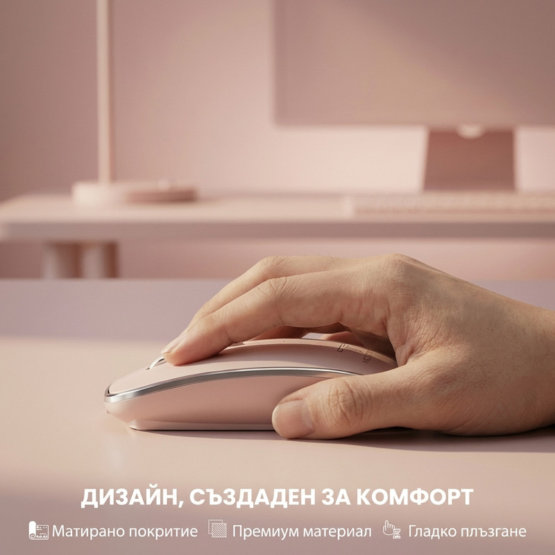 Ергономичен дизайн розова