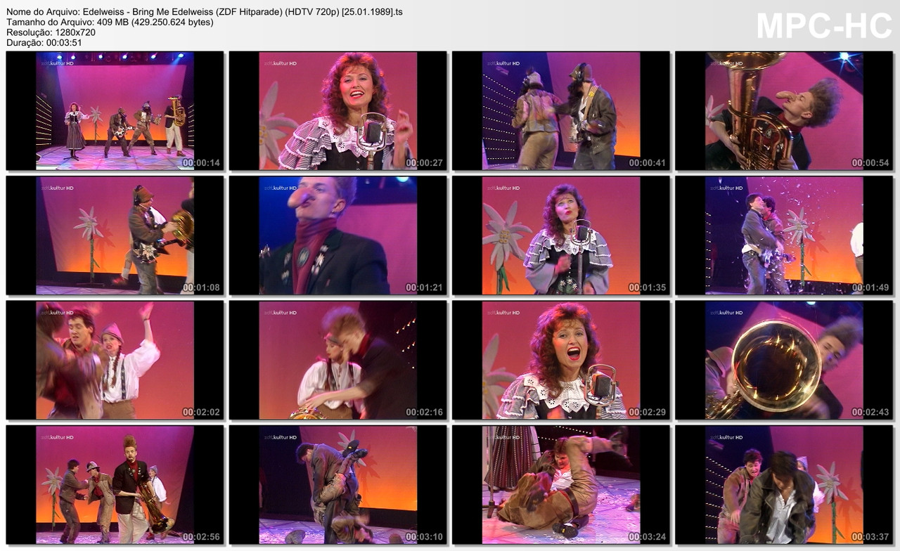 Edelweiss - Bring Me Edelweiss (ZDF Hitparade) (HDTV 720p) [25.01.1989]