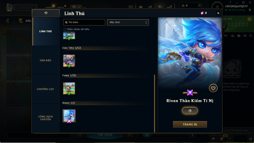 Acc DTCL # - Không Khung