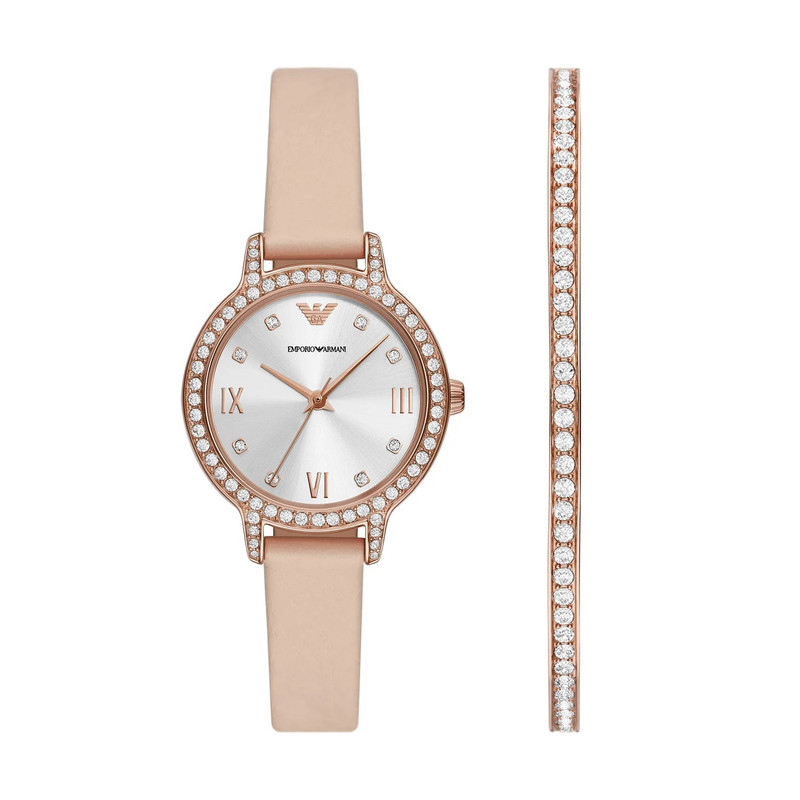 EMPORIO ARMANI WOMEN'S WATCH + BRACELET AR80069SET view 2