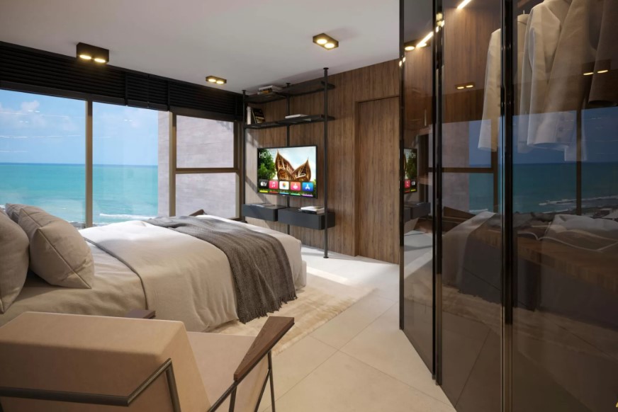 Apartamento com suíte do Vivant Residence com acabamento premium e integração de ambientes