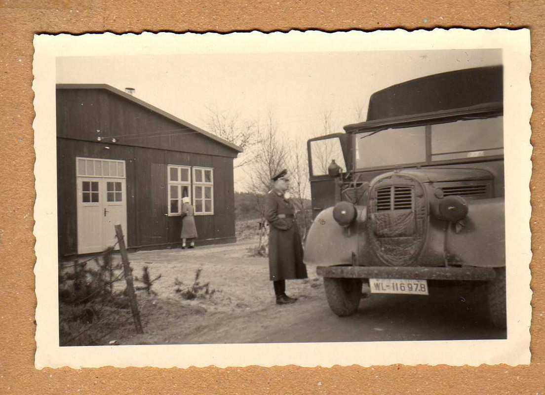 altes Foto Wehrmacht Fahrzeug Lkw schöne Ansicht