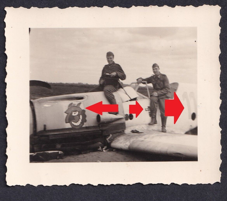 Foto,Me 109,JG 21,JG 54,Kennung,Maling,Wappen,Jäger,Nr. 11,Flugzeug,Ass,Teufel (1)