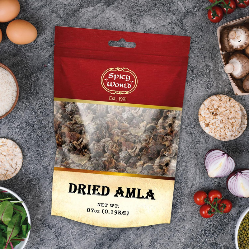 Pure Dried Amla Fruit Indian Gooseberry 7 oz Bag