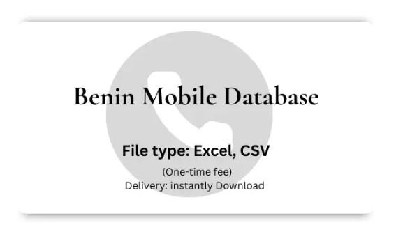 Benin Mobile Database 10k Phone Number List