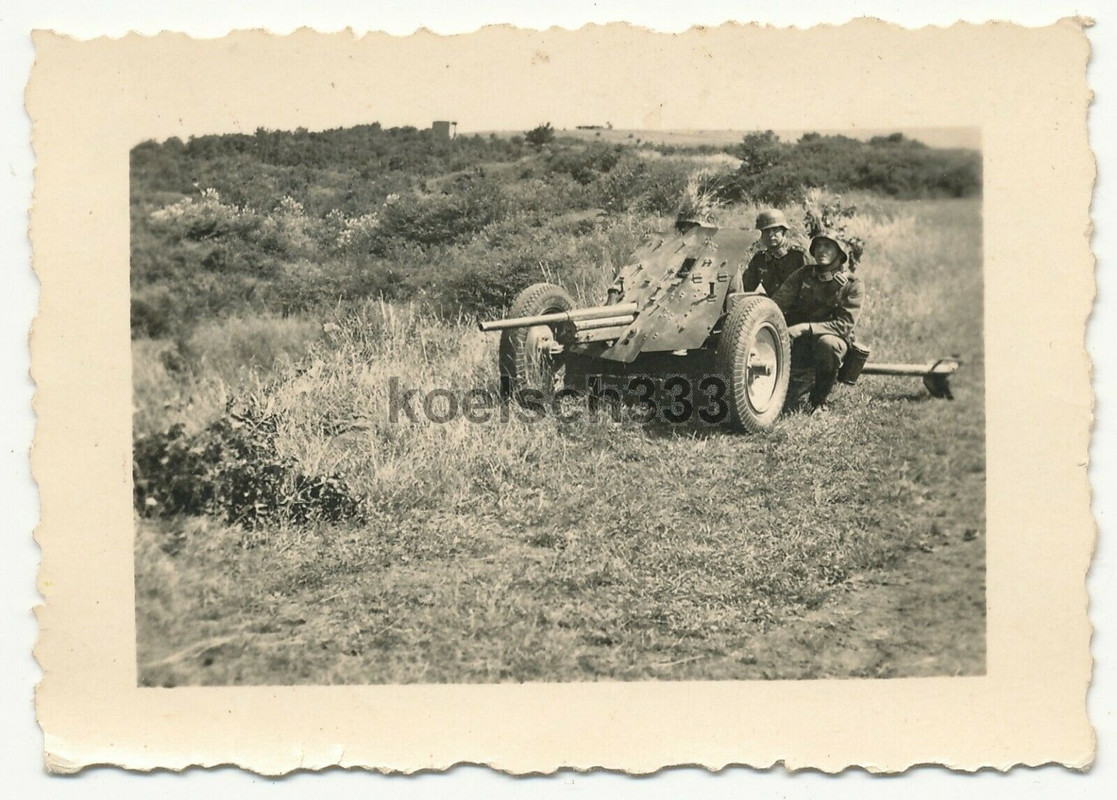 !Foto Panzerjäger am PaK Geschütz Grenze Altstadt Tschechien Sudetenland 1938