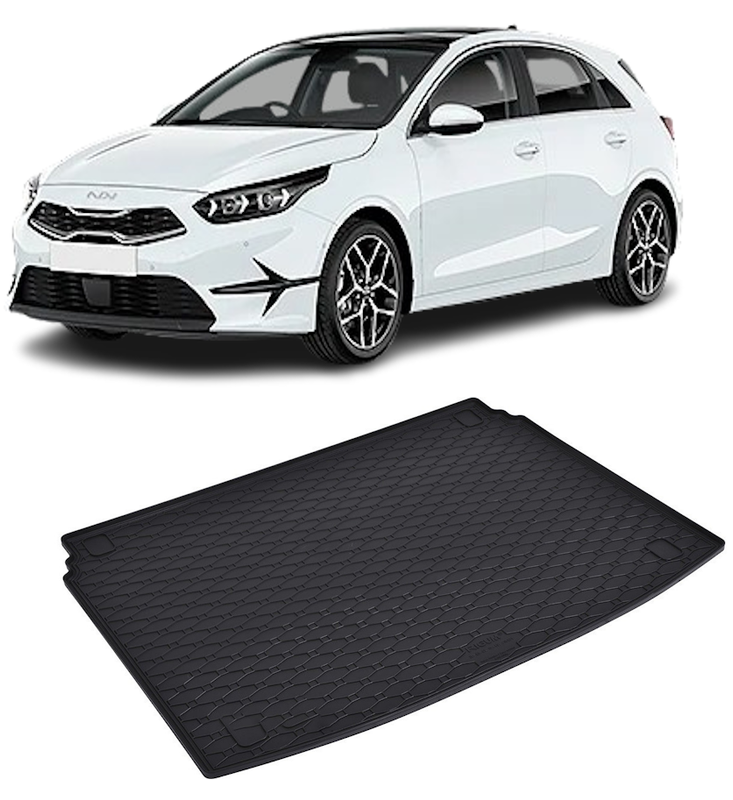 Tavita auto KIA Ceed Hatchback 2018-prezent, protectie portbagaj, Cri-Flo, din cauciuc 100%, compatibil cu autoturismul KIA Ceed Hatchback