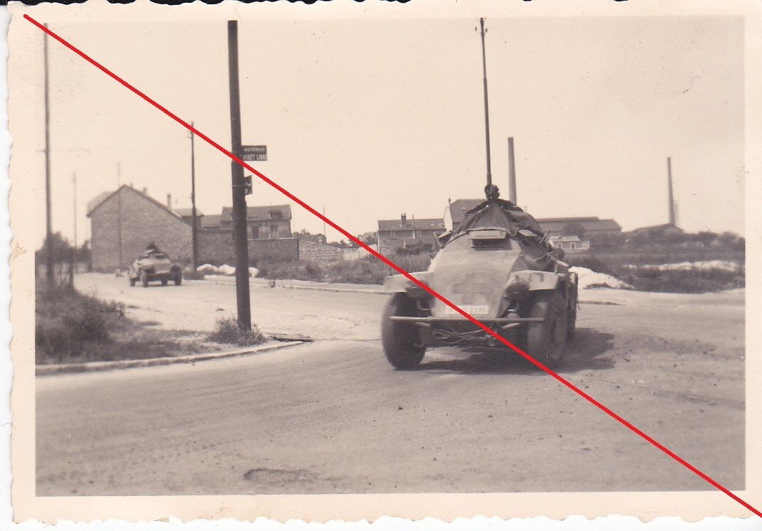 Foto Panzerspähwagen 4 Rad Deutsch 2.Wk