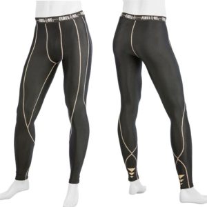 CH Long Tights Black w Silv-L