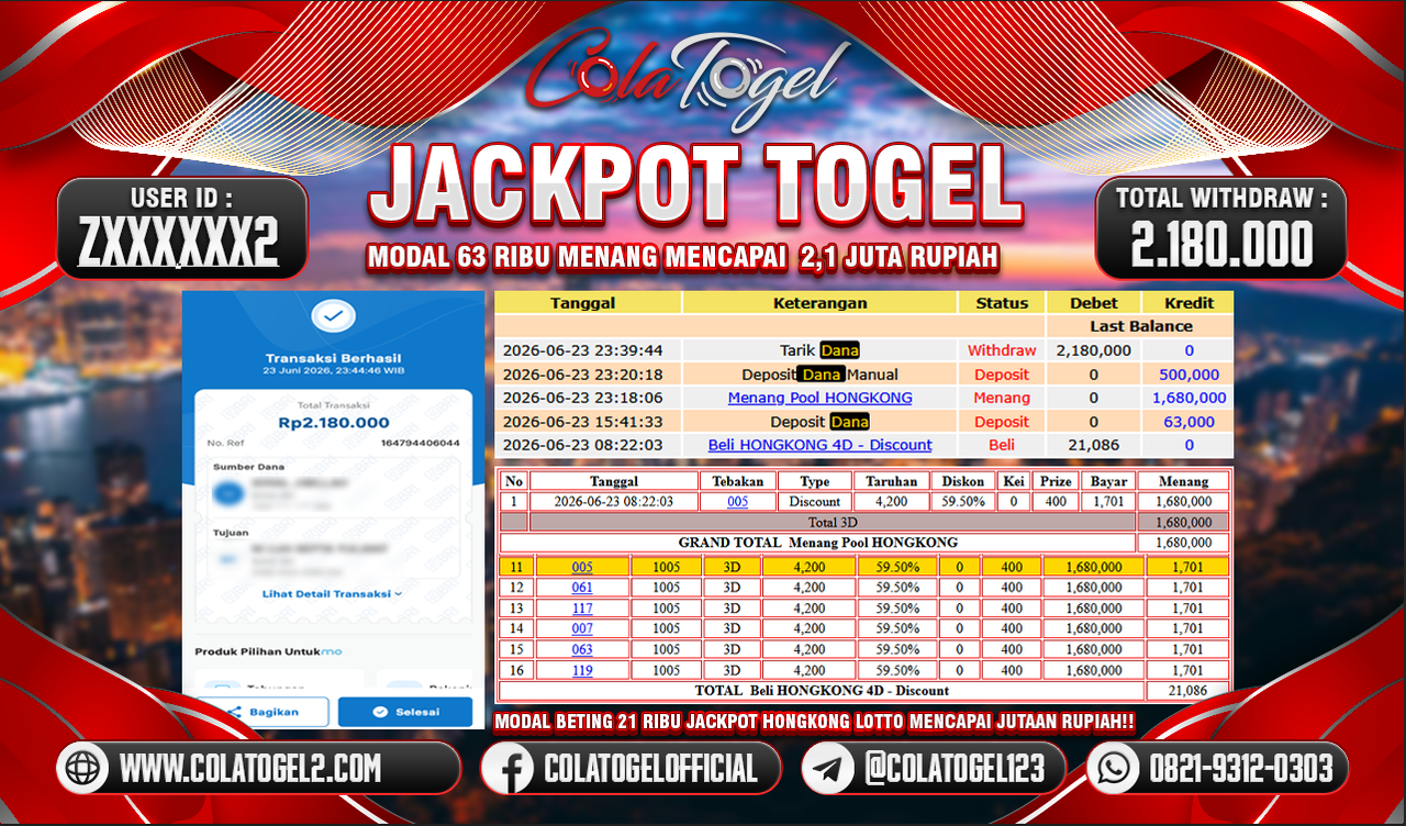 JACKPOT HONGKONG LOTTO!!