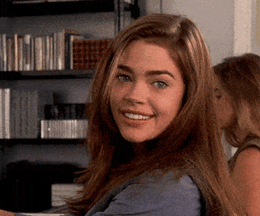 denise richards sending a kiss